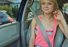 Teen Dakota Skye Gives Head And Fucked In The Backseat