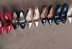 Spunking Over 7 Pairs Of Sexy High Heels Txxx com