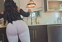 Fat ass cleaning lady